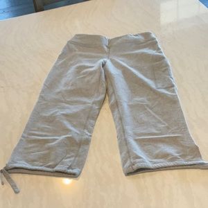 Crop sweatpants for lazy Sundays.